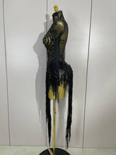 Load image into Gallery viewer, Tassel Mesh Transparent Dress