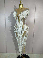 Load image into Gallery viewer, Pearl Transparent Mesh Long Dress