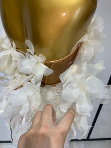 Elegant Flower Sexy Top Skirt Two Pieces Set