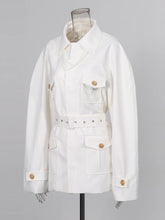 Load image into Gallery viewer, Tunic Patchwork Belt Jacket