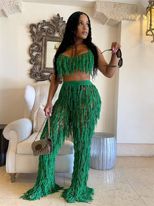 Beachwear crochet 2 Two Piece Dress Set