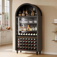Load image into Gallery viewer, Arched Wine Bar Cabinet