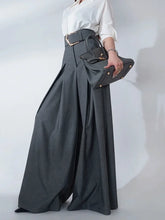 Load image into Gallery viewer, Gray Wide Leg Trousers