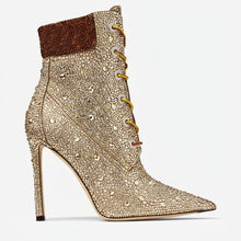 Load image into Gallery viewer, Pointy Crystal Short Boots