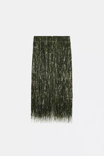 Load image into Gallery viewer, Elegant Tassel Sequin Irregular Long Skirt