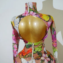 Load image into Gallery viewer, Luxury Floral Sequin Dress