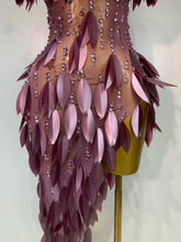 Load image into Gallery viewer, Sexy Mesh See Through Diamonds Bodycon Dress
