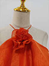 Load image into Gallery viewer, Solid Spliced Ruffles Elegant Dress