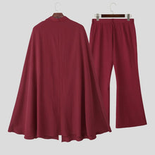 Load image into Gallery viewer, Men Sets Solid Color Lapel Long Sleeve Long Style
