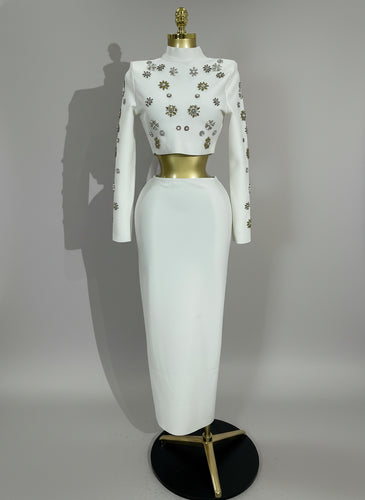 Two Piece Set Celebrity Evening Party Dress