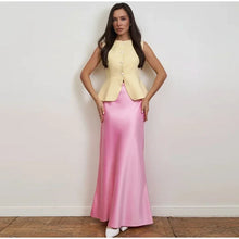 Load image into Gallery viewer, Casual Sleeveless Vests Skirts Suits