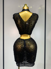 Load image into Gallery viewer, Luxury Rhinestone Mesh See Through