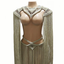 Load image into Gallery viewer, Bikini Cover Up Hand Crochet Set