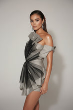 Load image into Gallery viewer, Strapless Silvery Sparkly Mini Party Dress