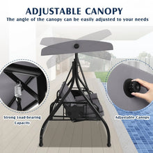 Load image into Gallery viewer, Outdoor Porch Swing with Canopy