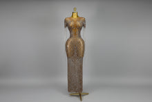 Load image into Gallery viewer, Luxury Sparkly Rhinestones Tassel Transparent Mesh Stretch  Dress