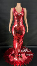 Load image into Gallery viewer, Metallic Luster Maxi Dress