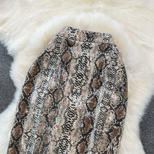Load image into Gallery viewer, Leopard Print PU Leather Skirt