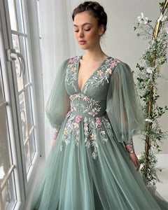 Floor-Length Evening Dress