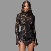 Load image into Gallery viewer, Modern Black Mini Prom Dress