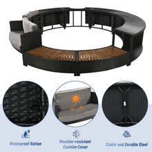Load image into Gallery viewer, Rattan Patio Sofa Set