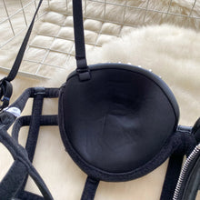 Load image into Gallery viewer, Gothic Bodycon Leather Dress Vintage