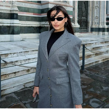 Load image into Gallery viewer, Fashion Waist Cinching Woolen Long Coat