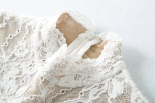 Load image into Gallery viewer, Retro Lace Hook Flower Long Sleeve T-Shirt Romper