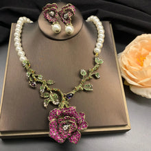 Load image into Gallery viewer, Fashion vintage  necklace earrings set