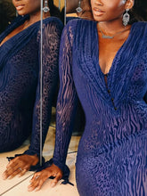 Load image into Gallery viewer, Nibber See Through Folds Maxi Dress