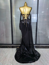 Load image into Gallery viewer, Mesh See Through Top Skirt Long Gloves Set