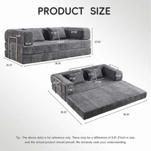 Load image into Gallery viewer, 5-in-1 Convertible Folding Sofa Bed