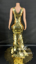 Load image into Gallery viewer, Metallic Luster Maxi Dress