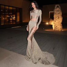 Load image into Gallery viewer, Sexy Knitted Fish Tail Dress