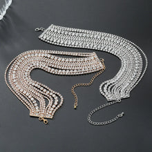 Load image into Gallery viewer, Luxury Multilayers Crystal Choker