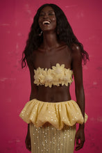 Load image into Gallery viewer, High Waist Sequin Peplum Maxi Skirt