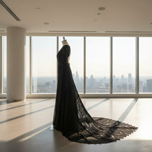 Load image into Gallery viewer, Long Split Bell Sleeves Boho Bridal Gowns