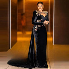 Load image into Gallery viewer, Velvet Luxury Evening Dress