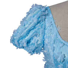 Load image into Gallery viewer, The Daphne Blue Floral Regency Gown