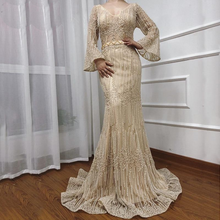 Load image into Gallery viewer, Long Sleeves Fashion Luxury Evening Dress
