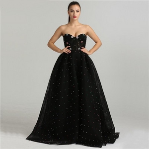 Black Sweetheart Sexy Tulle Prom Dress
