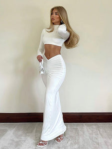 Long Ruched Matching Sets