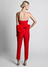 Load image into Gallery viewer, Red Jumpsuit Evening Dress