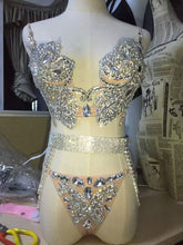Load image into Gallery viewer, Silver Diamond Bikini 2-Piece Set