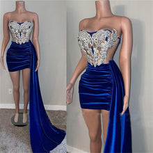 Load image into Gallery viewer, Sexy Royal Blue Strapless
