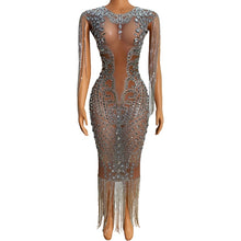 Load image into Gallery viewer, Transparent  Evening Dress