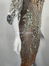 Load image into Gallery viewer, Flashing Silver Rhinestones Sequined