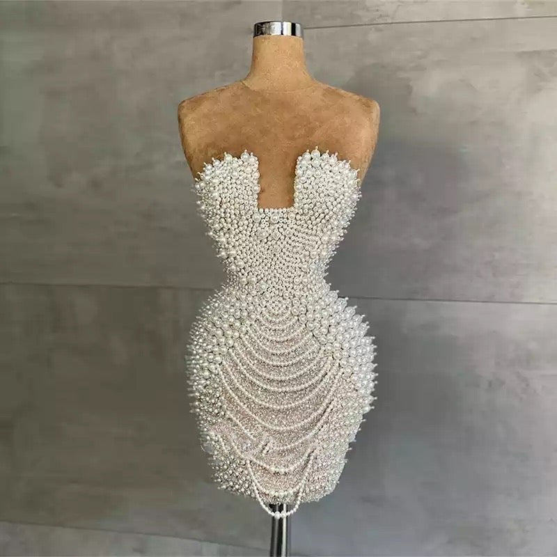 Full Pearls Luxury  Dress