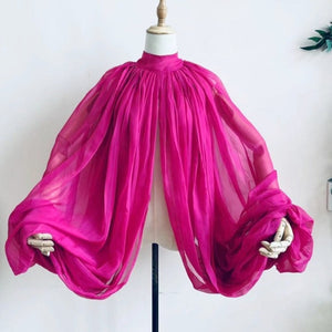 High Neck With Buttons