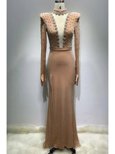 Load image into Gallery viewer, Velvet Maxi Long Bodycon Dress